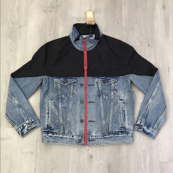mockneck trucker jacket